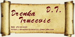 Drenka Trmčević vizit kartica